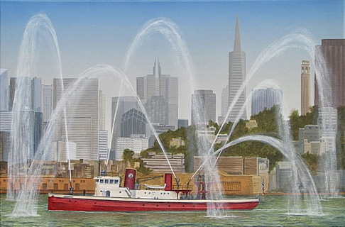 Fireboat by Artist Tom Fleming